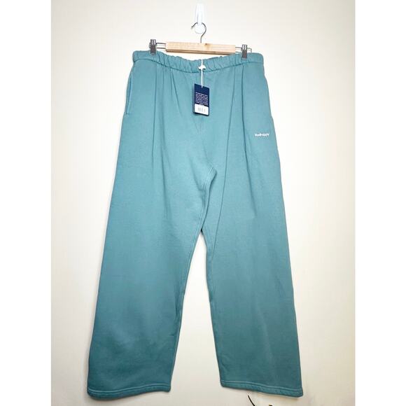 Madhappy Classics Straight Wide Leg Fleece Sweatpant Unisex Size XXL Teal NWT - Picture 1 of 4